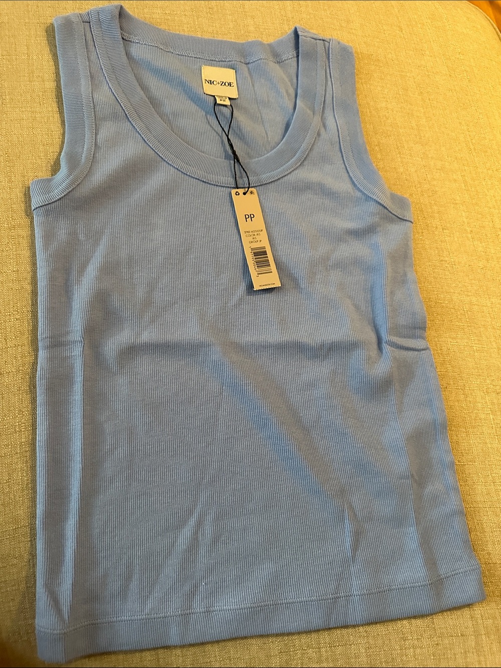 NIC+ZOE Blue Scoop Tank Top - Picture 7 of 10